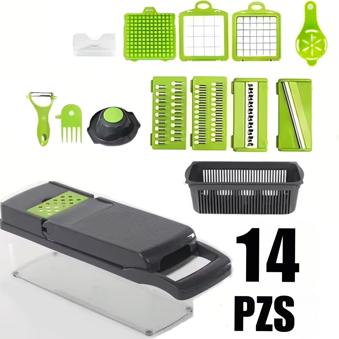 Picaflash® – Cortador de Verduras Multifuncional 14 en 1