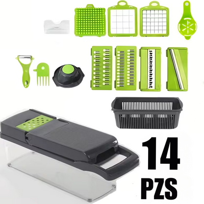 Picaflash® – Cortador de Verduras Multifuncional 14 en 1