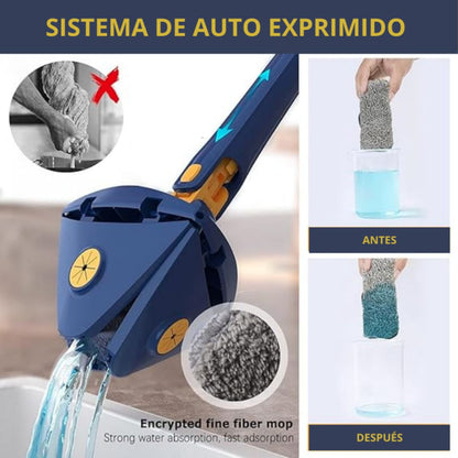 Fregona MagicSpin® 360 + 10 Mopas de Recambio Gratis
