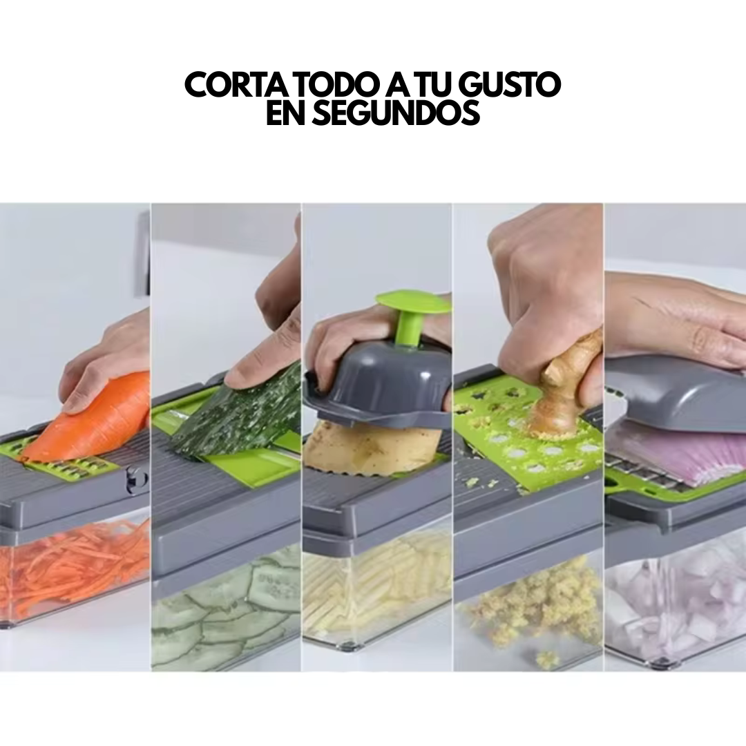 Picaflash® – Cortador de Verduras Multifuncional 14 en 1